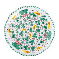 Grande assiette POPOLO per Vaisselle Vintage Ø 25cm