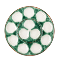 Plat à huître Vintage vert Ø 34 cm