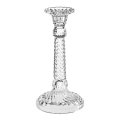 Bougeoir Vintage en verre blanc