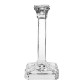 Bougeoir Vintage en verre blanc