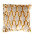 Coussin Chambord jaune 45 x 45 cm