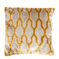 Coussin Chambord jaune 45 x 45 cm