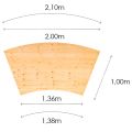 Table Volute 100 x 200 cm H 72 cm