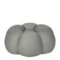Pouf Bulle gris Ø 80 cm H 37 cm