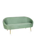 Canapé Sofia vert fougère 83 x 190 cm H 76 cm