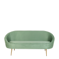 Canapé Sofia vert fougère 83 x 190 cm H 76 cm