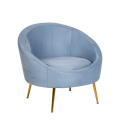 Fauteuil Sofia bleu 92 x 82 cm H 78 cm