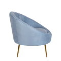 Fauteuil Sofia bleu 92 x 82 cm H 78 cm
