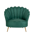 Fauteuil Coquillage vert 81 x 95 cm H 87 cm