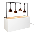 Arche lampe chauffe-plat L 2 m H 117 cm