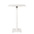 Mange-debout Soft blanc 70 x 70 cm H 110 cm (outdoor)
