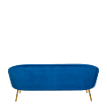 Canapé Sofia velours bleu nuit M1 83 x 190 cm H 76 cm