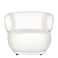 Fauteuil Elton velours blanc cassé M1 78 x 90 cm H 70 cm