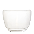 Fauteuil Elton velours blanc cassé M1 78 x 90 cm H 70 cm