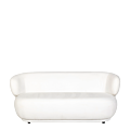 Canapé Elton velours blanc cassé M1 78 x 170 cm H 70 cm