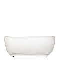 Canapé Elton velours blanc cassé M1 78 x 170 cm H 70 cm
