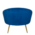 Fauteuil Sofia velours bleu nuit M1 92 x 82 cm H 78 cm