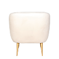 Fauteuil Juliette velours crème M1 78 x 84 cm H 85 cm