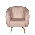 Fauteuil Juliette velours Nude M1 78 x 90 cm H 70 cm