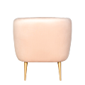 Fauteuil Juliette velours Nude M1 78 x 90 cm H 70 cm