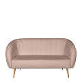 Canapé Juliette velours Nude M1 78 x 165 cm H 85 cm