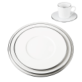 Assiettes Plane Filet argent