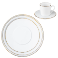 Assiettes Plane Filet Or