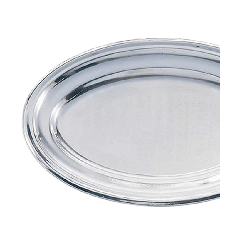 Plat ovale argent 40 x 60 cm