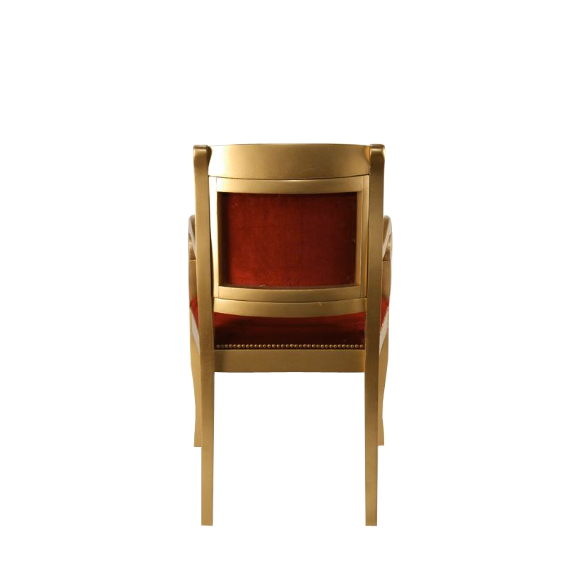 Fauteuil Napoléon III rouge