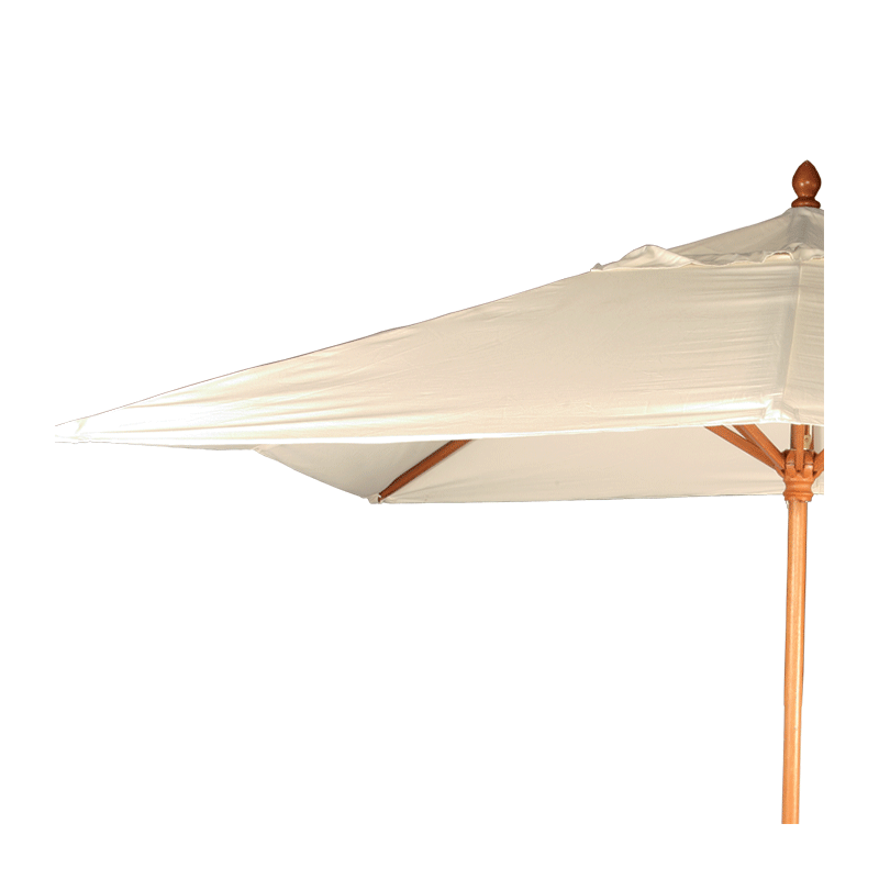 Parasol Louisiane écru 300 x 300 cm + socle acier 30 x 30 cm