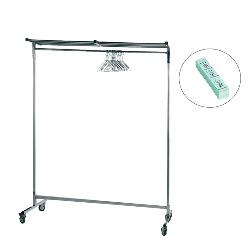 Vestiaire couture H 177 cm L 150 cm + 50 cintres + 1 carnet