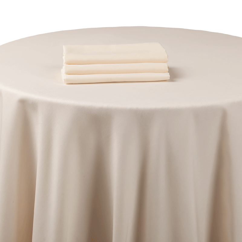 Nappe chintz beige 210 x 210 cm ignifugée M1