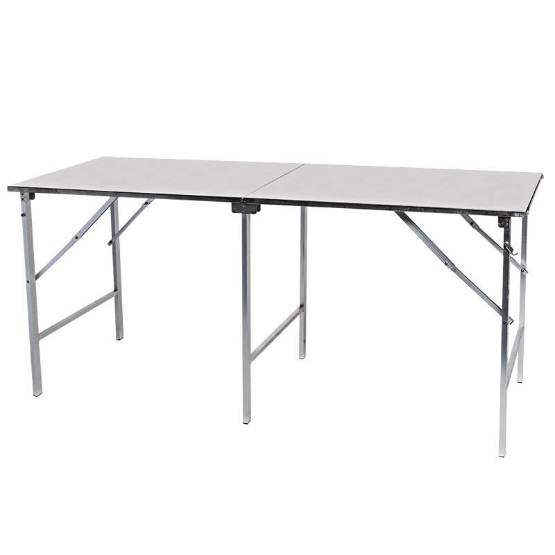 Table pliante en inox 80 x 200 cm H 90 cm