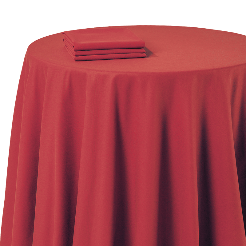 Serviette de table chintz rouge 60 x 60 cm ignifugée M1