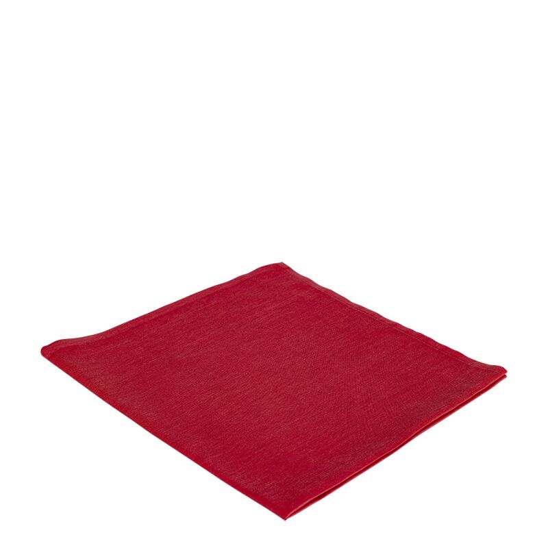 Serviette de table chintz rouge 60 x 60 cm ignifugée M1