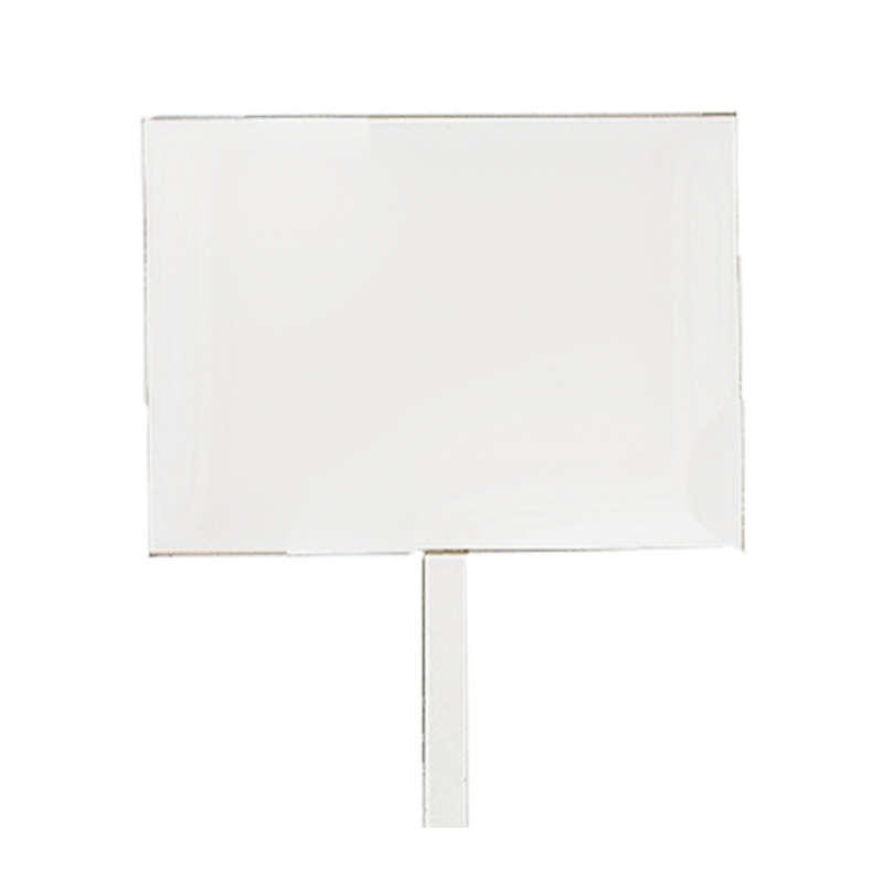 Panneau pied blanc format 40 x 50 cm H 90 à 150 cm délai 24H A3