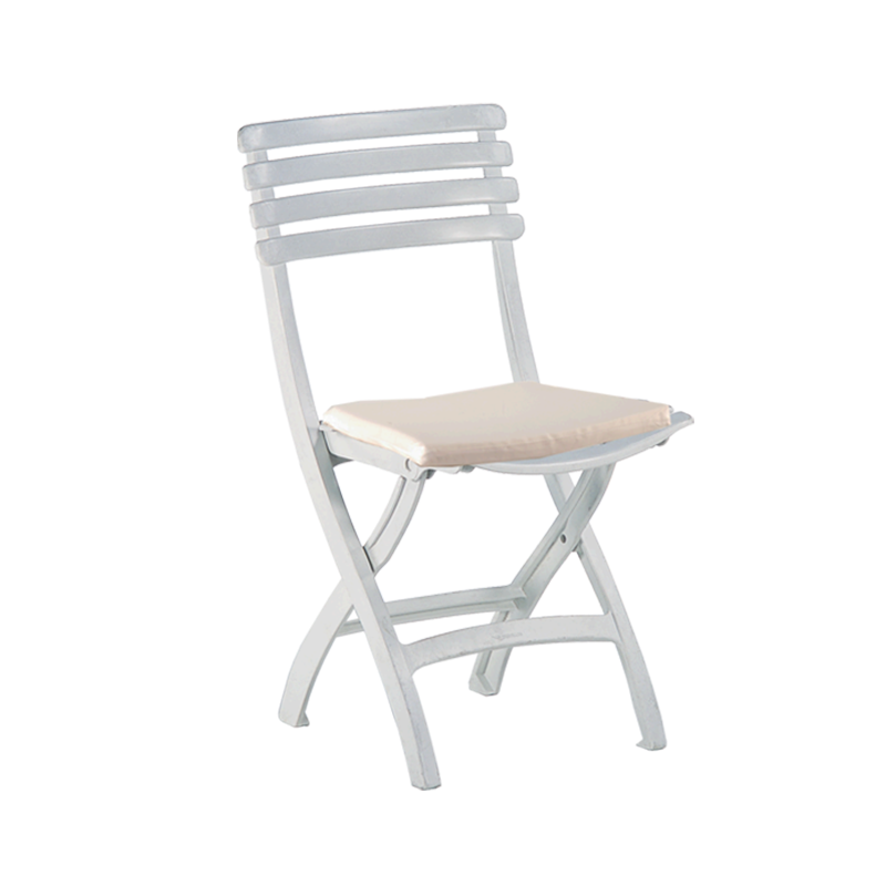 Chaise Deauville avec galette blanche