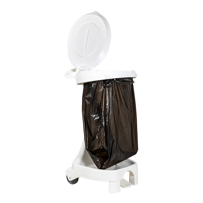 Support de sac poubelle PVC à pédale