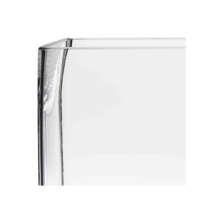 Support de plat en verre 20 x 20 cm H 35 cm