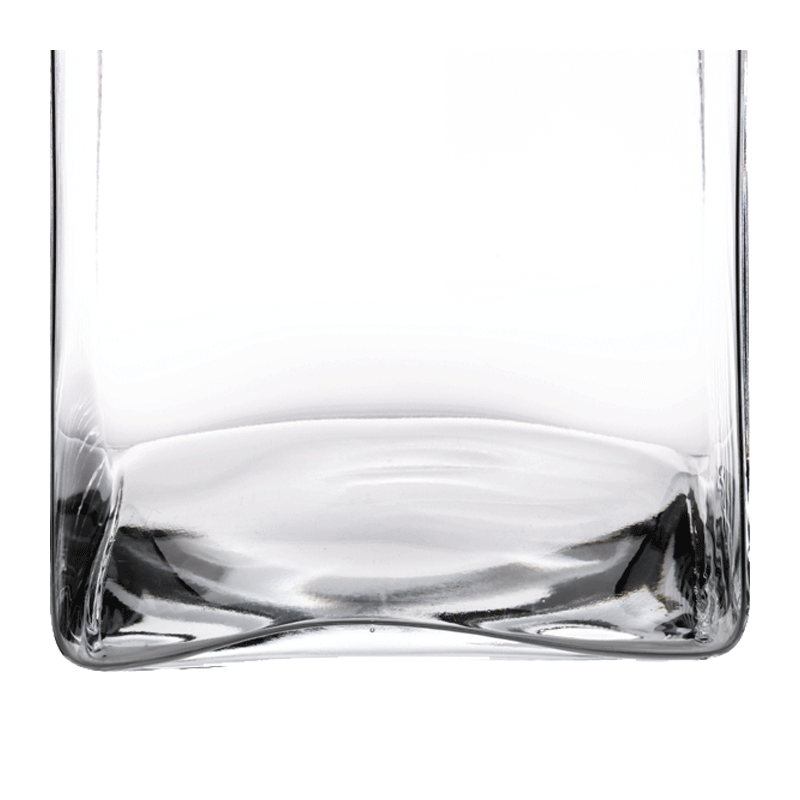 Support de plat en verre 20 x 20 cm H 35 cm