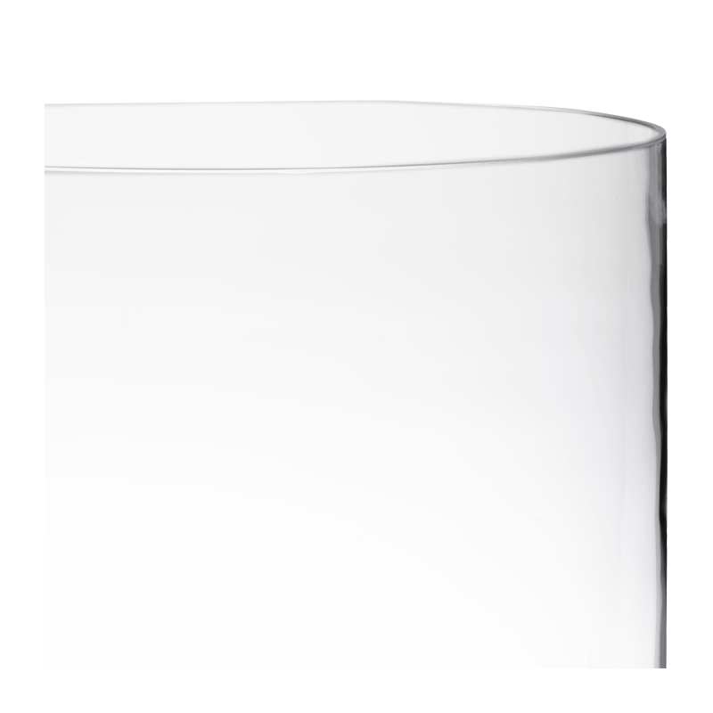 Support de plat en verre Ø 25 cm H 30 cm