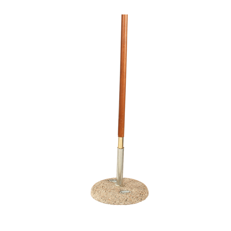 Parasol Louisiane taupe 300 x 300 cm + socle granit Ø 50 cm