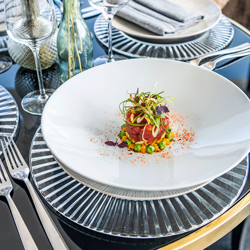 Assiette de présentation Prisme Ø 32 cm