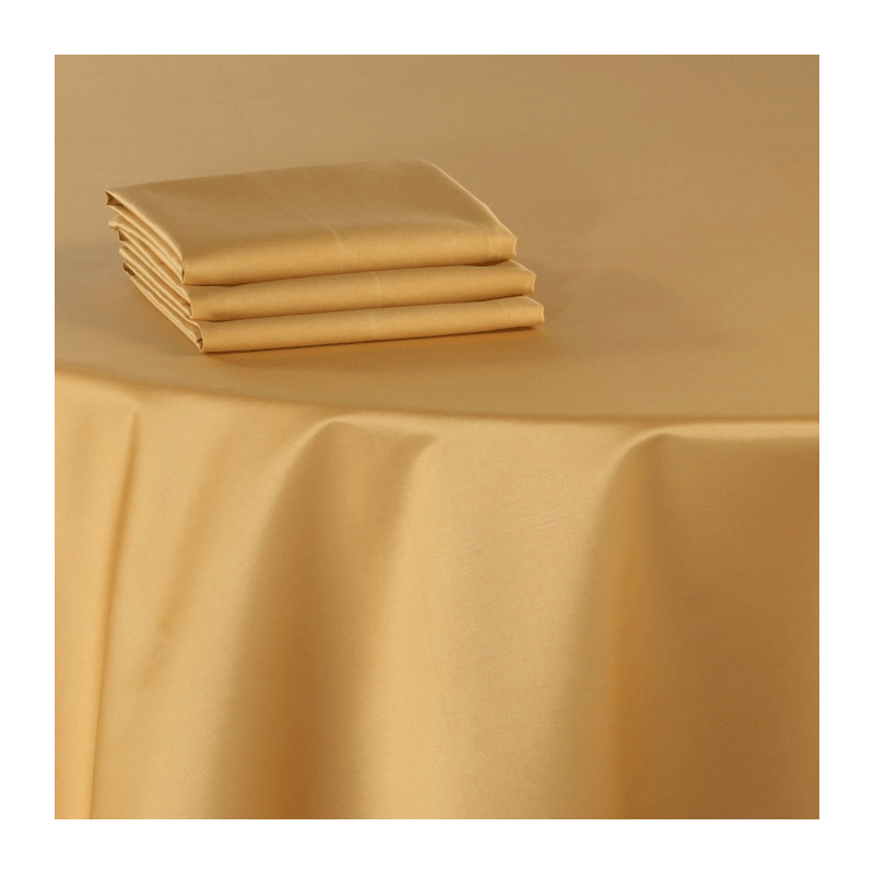 Serviette de table or 60 x 60 cm ignifugée M1