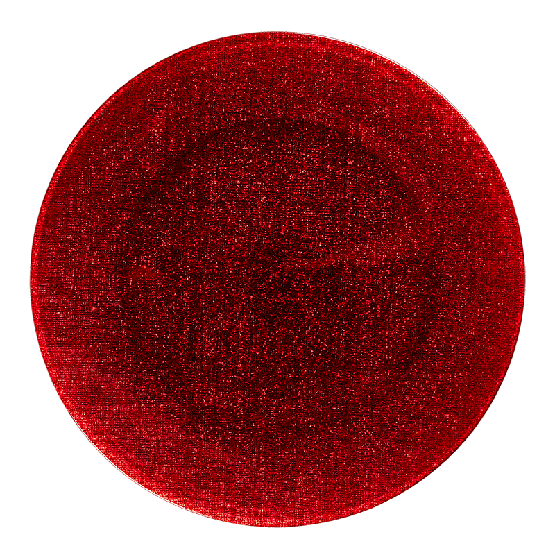 Assiette de présentation Strass rouge Ø 32 cm