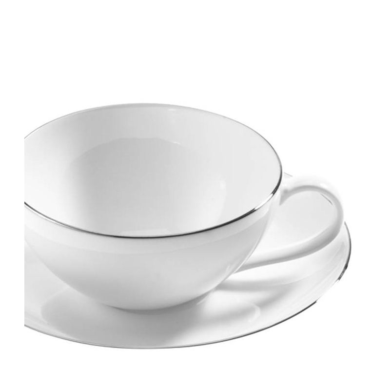 Tasse et sous-tasse à thé Platinium 20 cl