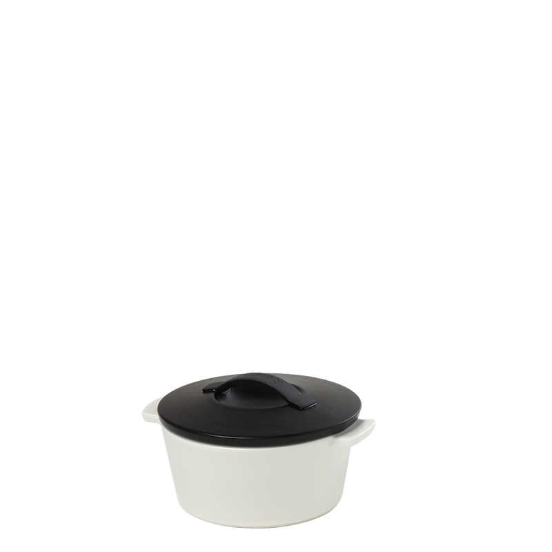 Cocotte black and white &Oslash; 10 cm 20 cl