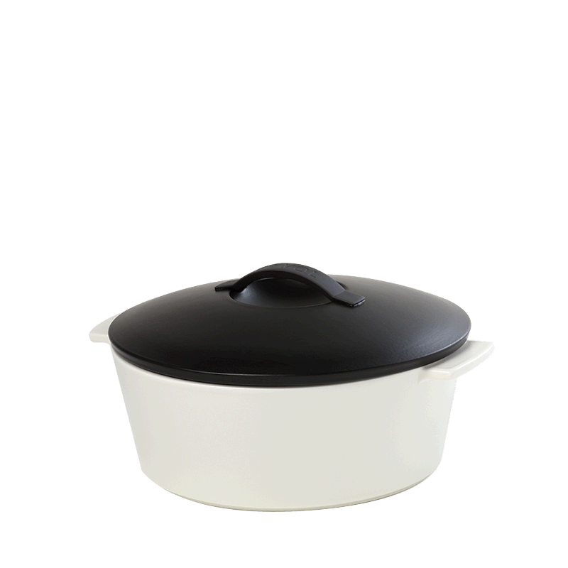 Cocotte black and white Ø 19 cm 150 cl