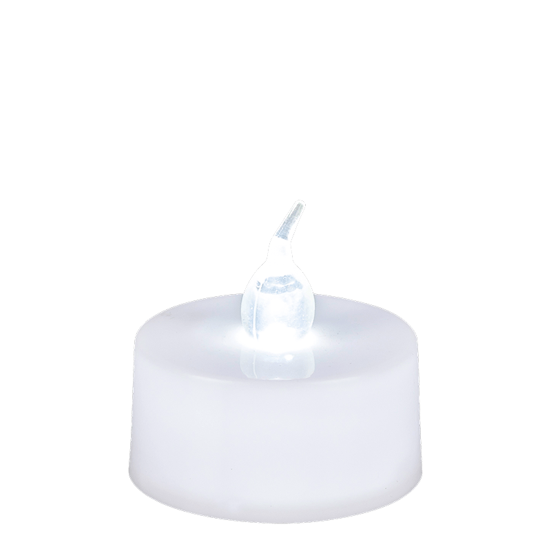 Bougie &agrave; LED blanche &Oslash; 3,8 cm fournie avec pile