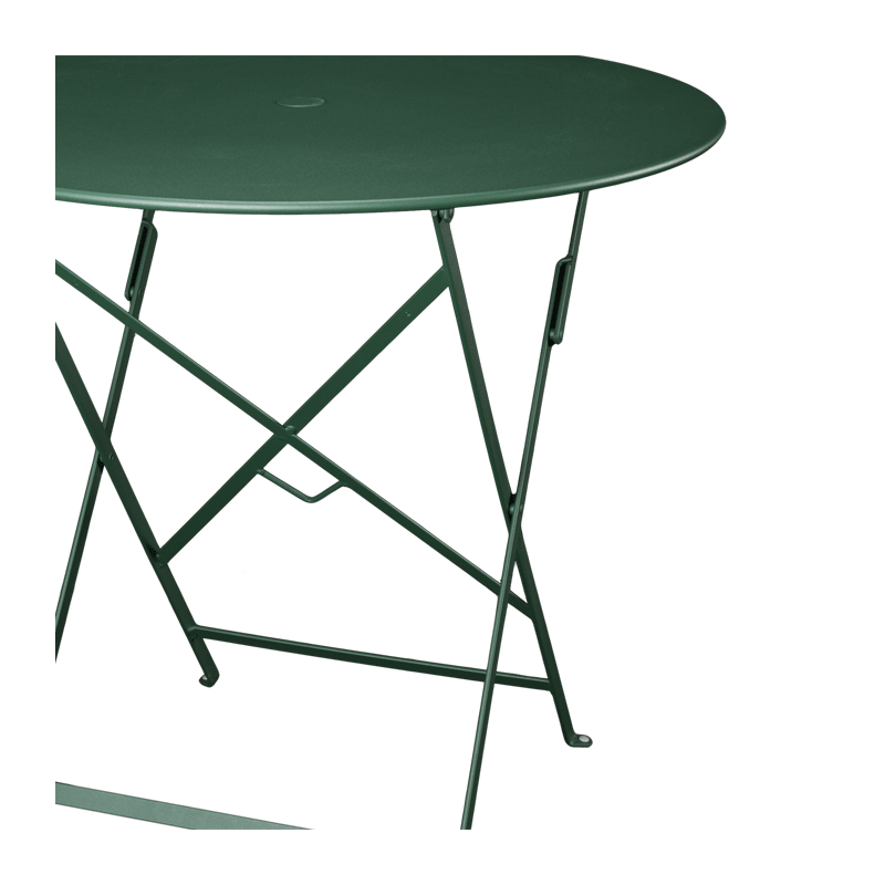 Table Trocadéro ronde verte Ø 77 cm H 74 cm